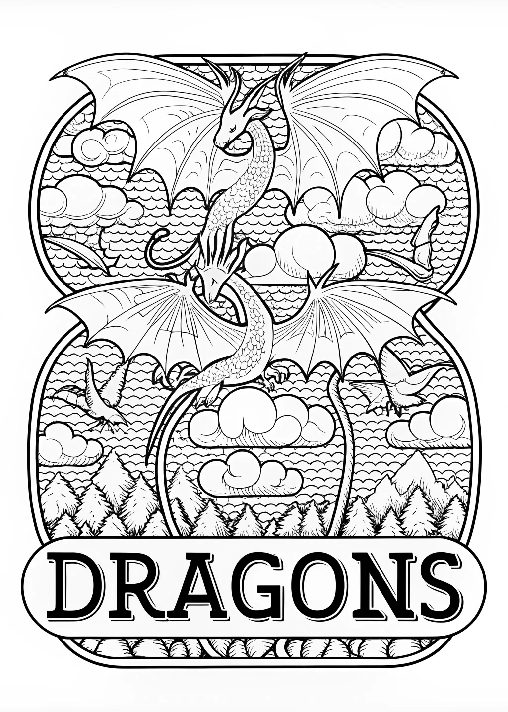 dragon coloring pages