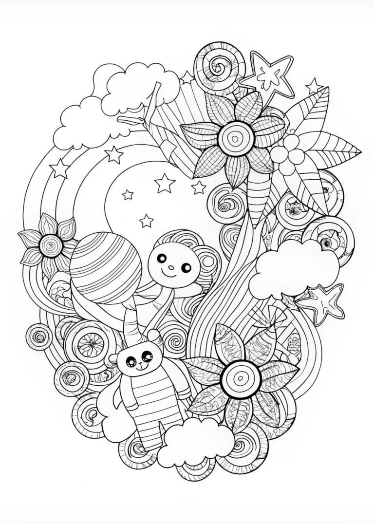 Z: Dreamy Doodles Coloring Fun coloring pages