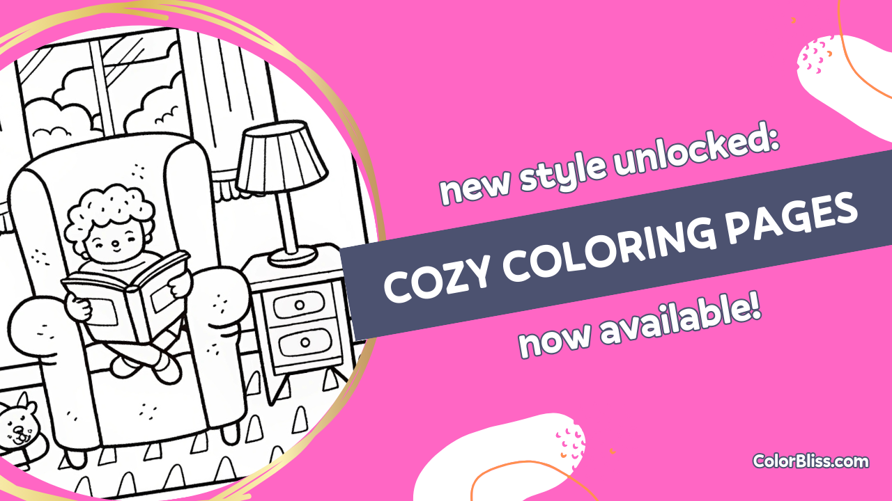 New Cozy Coloring Page Style