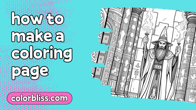 How to make a coloring page