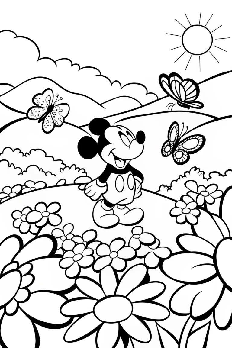Mickey's Garden Adventure with Butterflies and Flowers