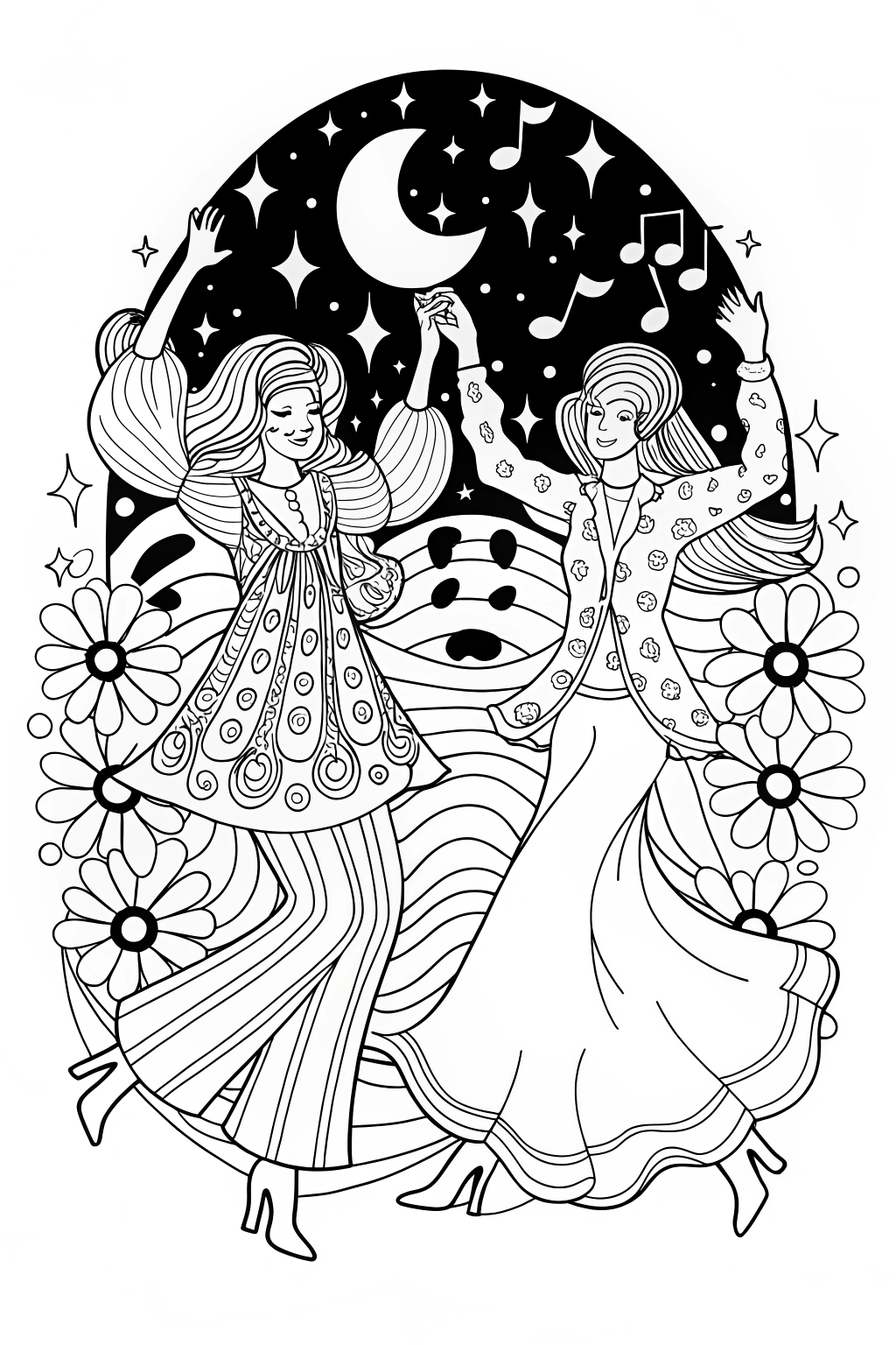Rainbow High Students Dancing in the Cosmos