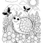 Squishmallow Garden Adventure Coloring Page