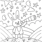 Banban’s Magical Garden Observatory Coloring Page