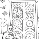 Batman and the Enchanted Clock Tower Coloring Page