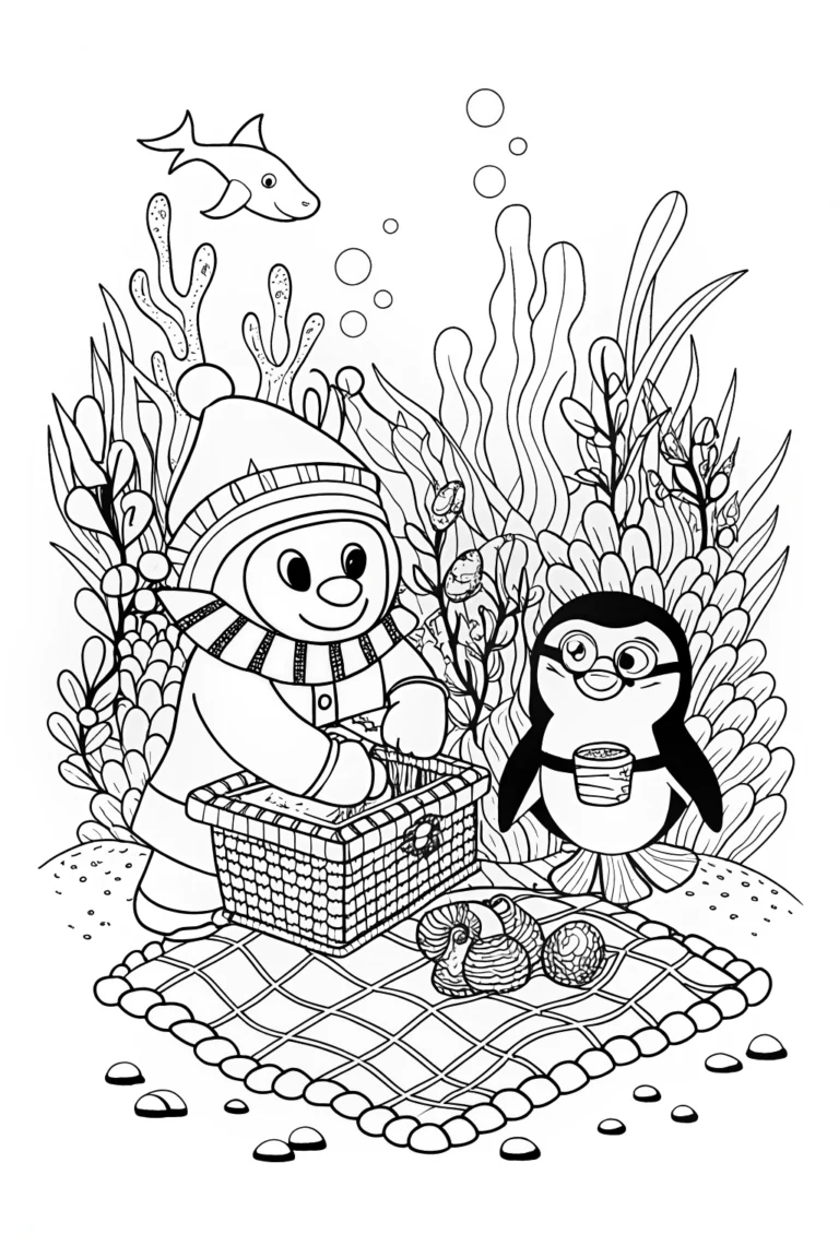 Octonauts Underwater Picnic Coloring Page coloring pages