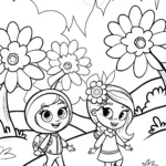 Shopkins Nature Adventure Coloring Page