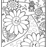 Mario’s Enchanted Garden Adventure Coloring Page