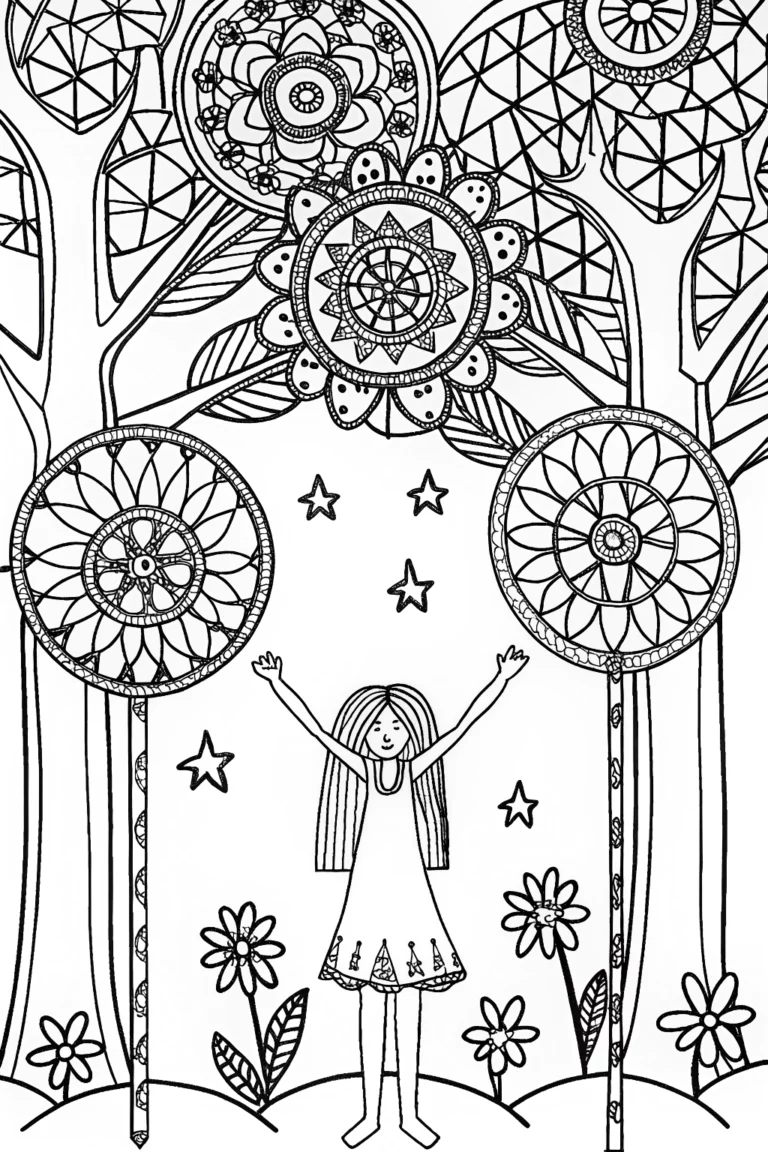 Jasmine’s Secret Garden of Dreams Coloring Page coloring pages