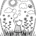 Gabby’s Magical Bubble Adventure Coloring Page