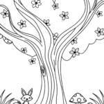 Heart of the Forest Coloring Page