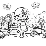 Strawberry Shortcake’s Berry Baking Contest Coloring Page