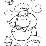 Charizard’s Sky High Bakery Adventure Coloring Page