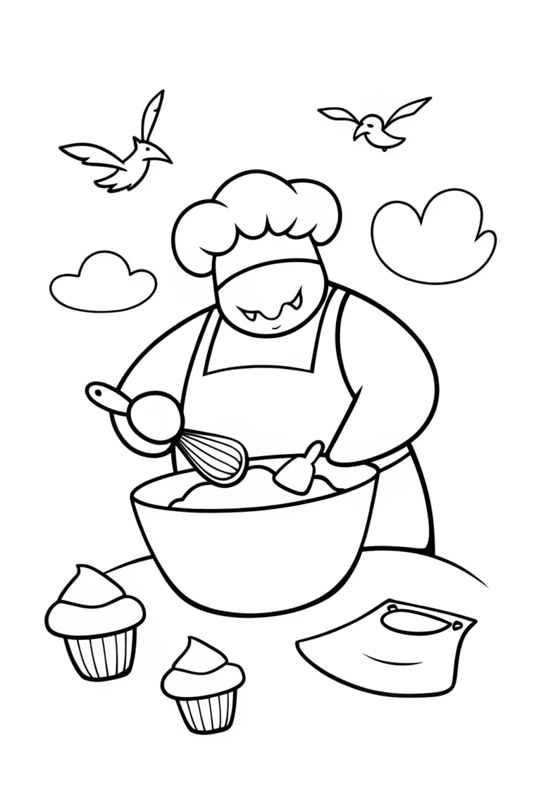 Charizard’s Sky High Bakery Adventure Coloring Page coloring pages