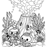 Octonauts’ Daring Deep-Sea Adventure Coloring Page