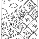 Care Bears’ Magical Quilt Adventure Coloring Page