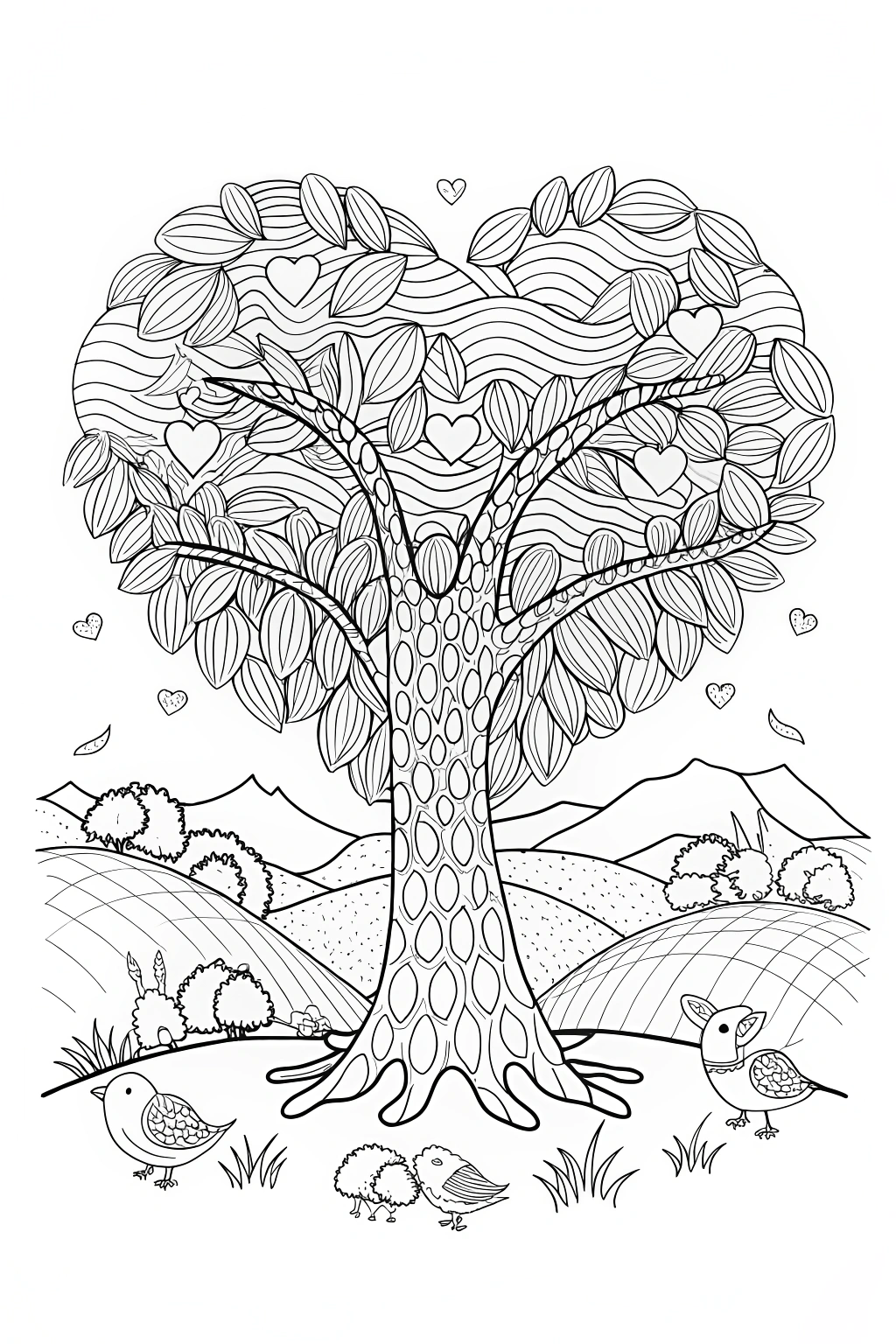 heart coloring pages