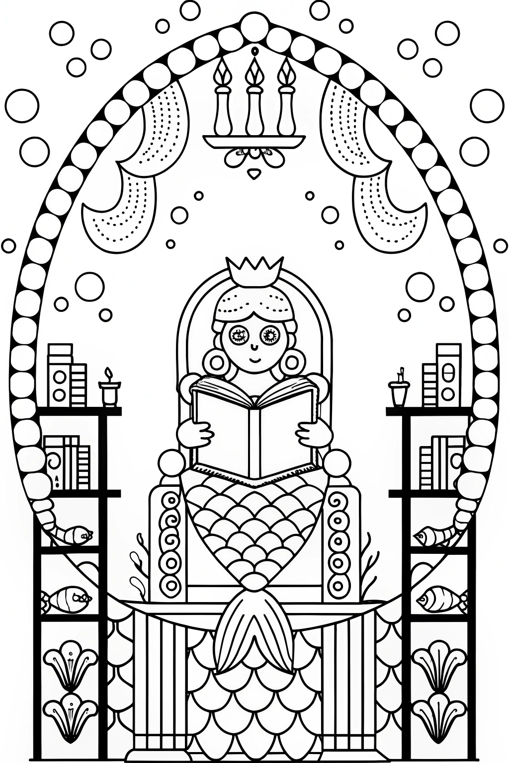 mermaid coloring pages