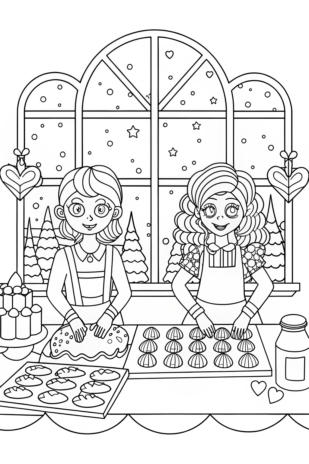 Rainbow High Baking Adventure Coloring Page