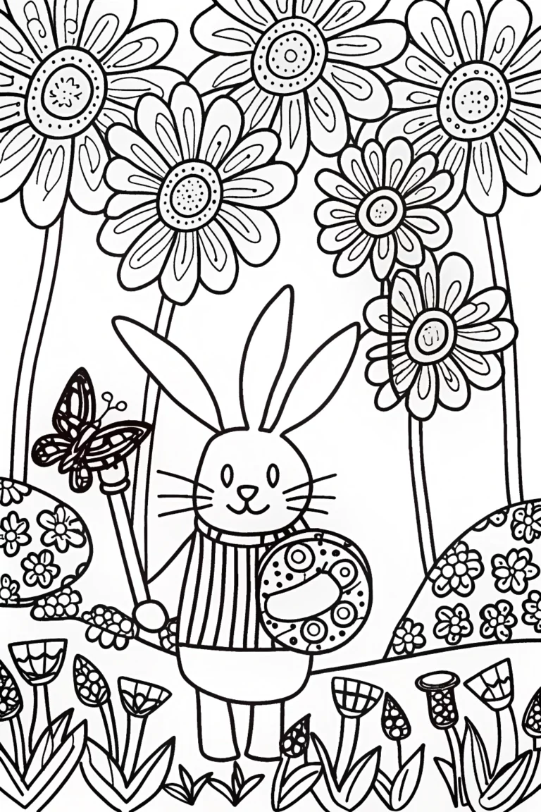 Banban’s Garden Symphony Coloring Page coloring pages