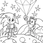 Sonic’s Cosmic Adventure Coloring Page