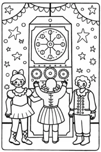 A coloring page of Bratz Dolls Time Travelers Coloring Page