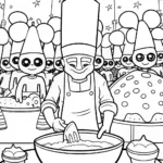 Buzz Lightyear’s Intergalactic Bake-Off Coloring Page