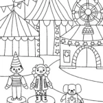 Rainbow High’s Magical Fashion Carnival Coloring Page