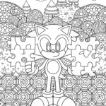 Sonic’s Puzzle Adventure Coloring Page