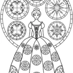 The Princess of Time and Seasons Coloring Page