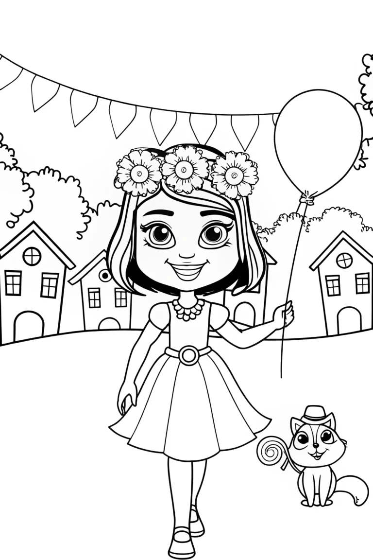 Mirabel’s Enchanted Animal Parade Coloring Page coloring pages