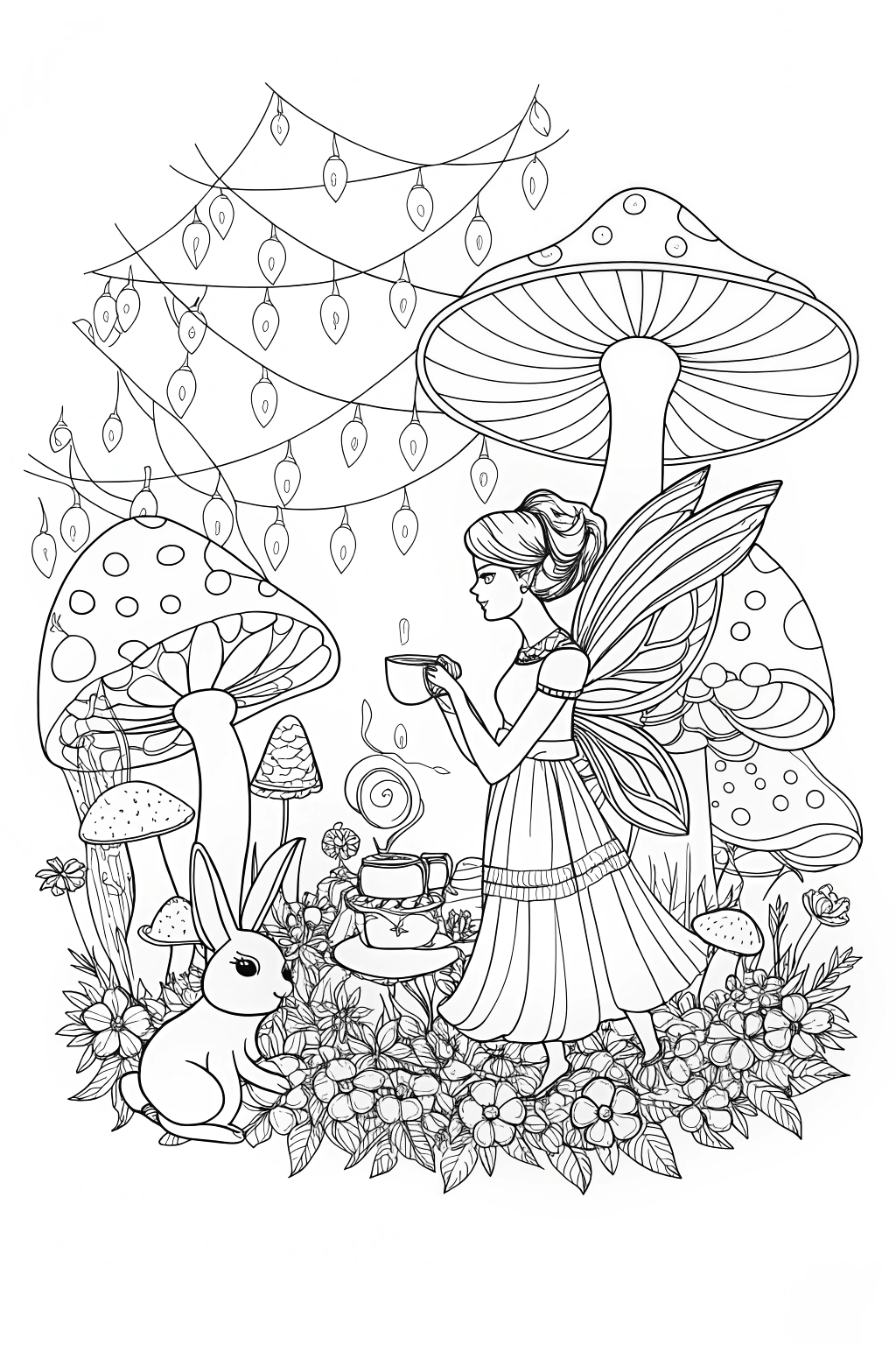 fairy coloring pages