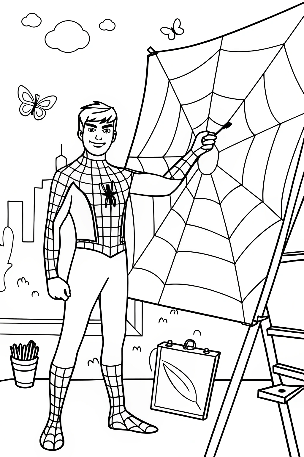 miles morales coloring pages