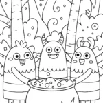 Bubbling Cauldron Adventure Coloring Page