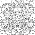Care Bear Bubble Adventure Coloring Page