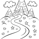 Ice Cream Planet Adventure Coloring Page