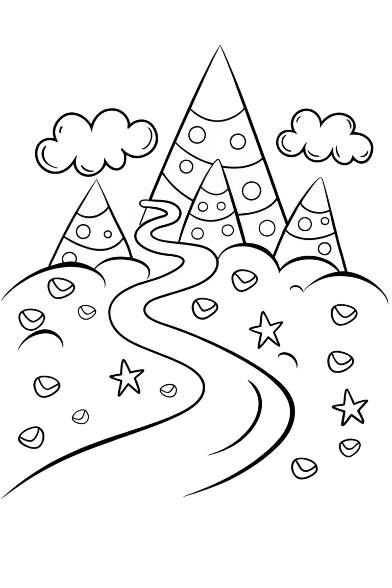Ice Cream Planet Adventure Coloring Page coloring pages