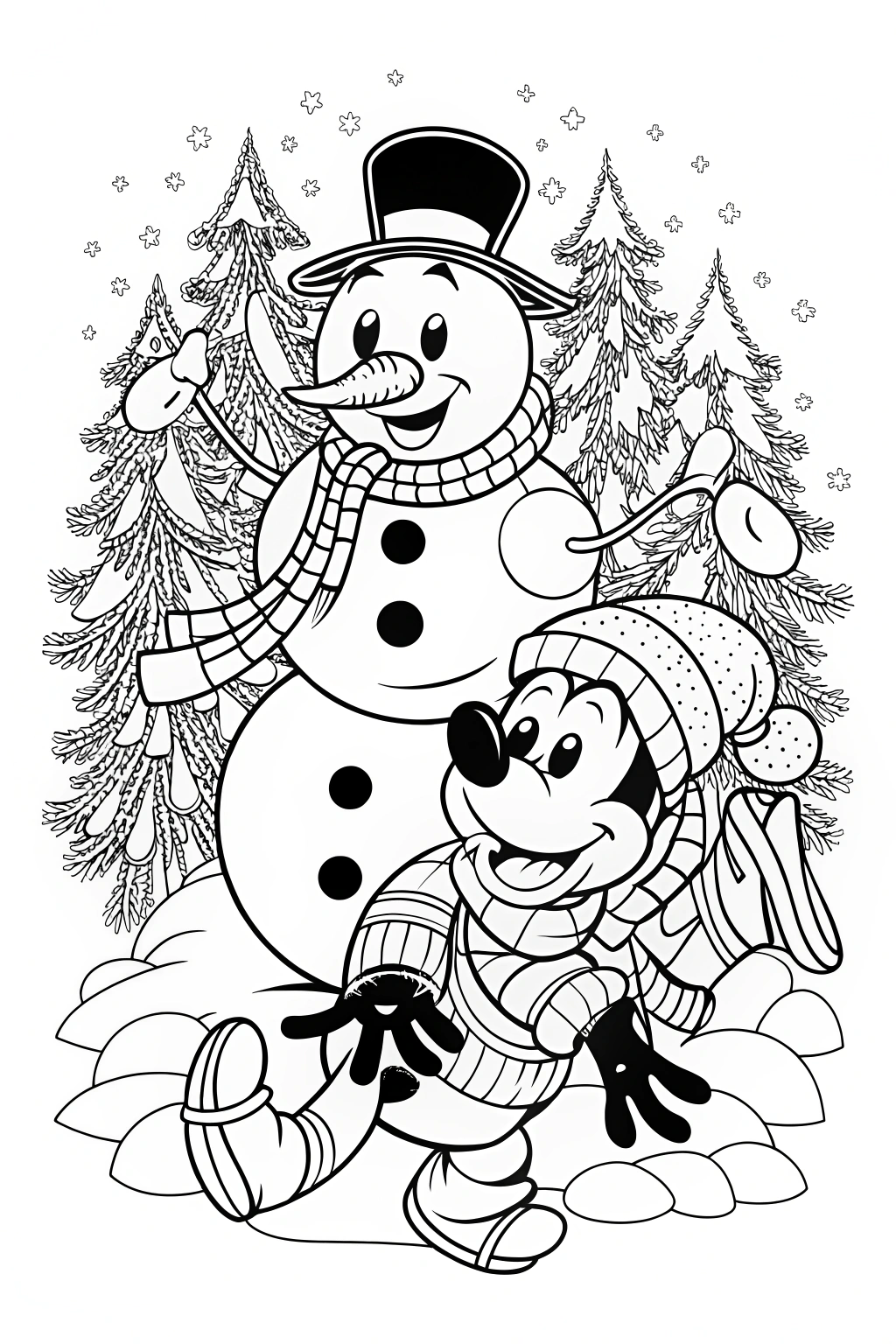 disney christmas coloring pages
