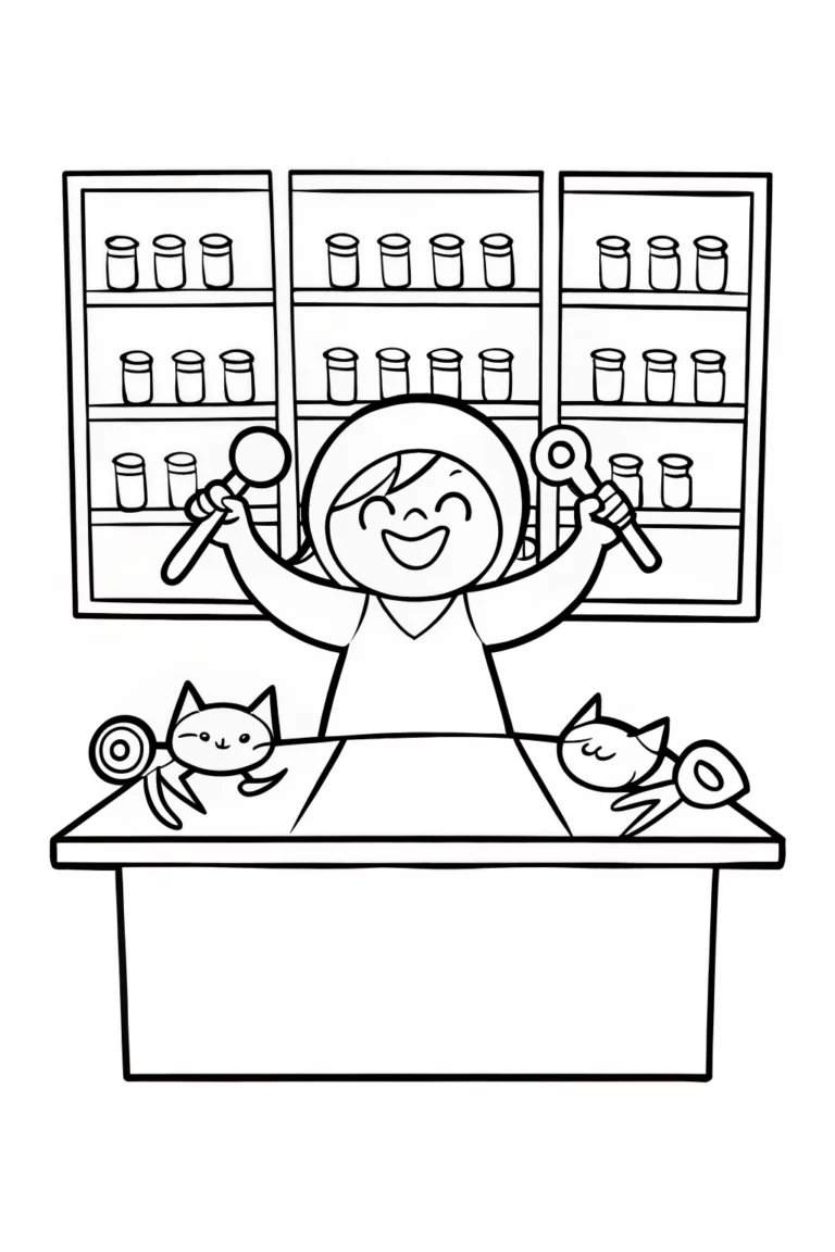 Gabby’s Monster Machine Workshop Coloring Page coloring pages