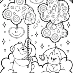 Care Bears Dreamy Cloud Workshop Coloring Page