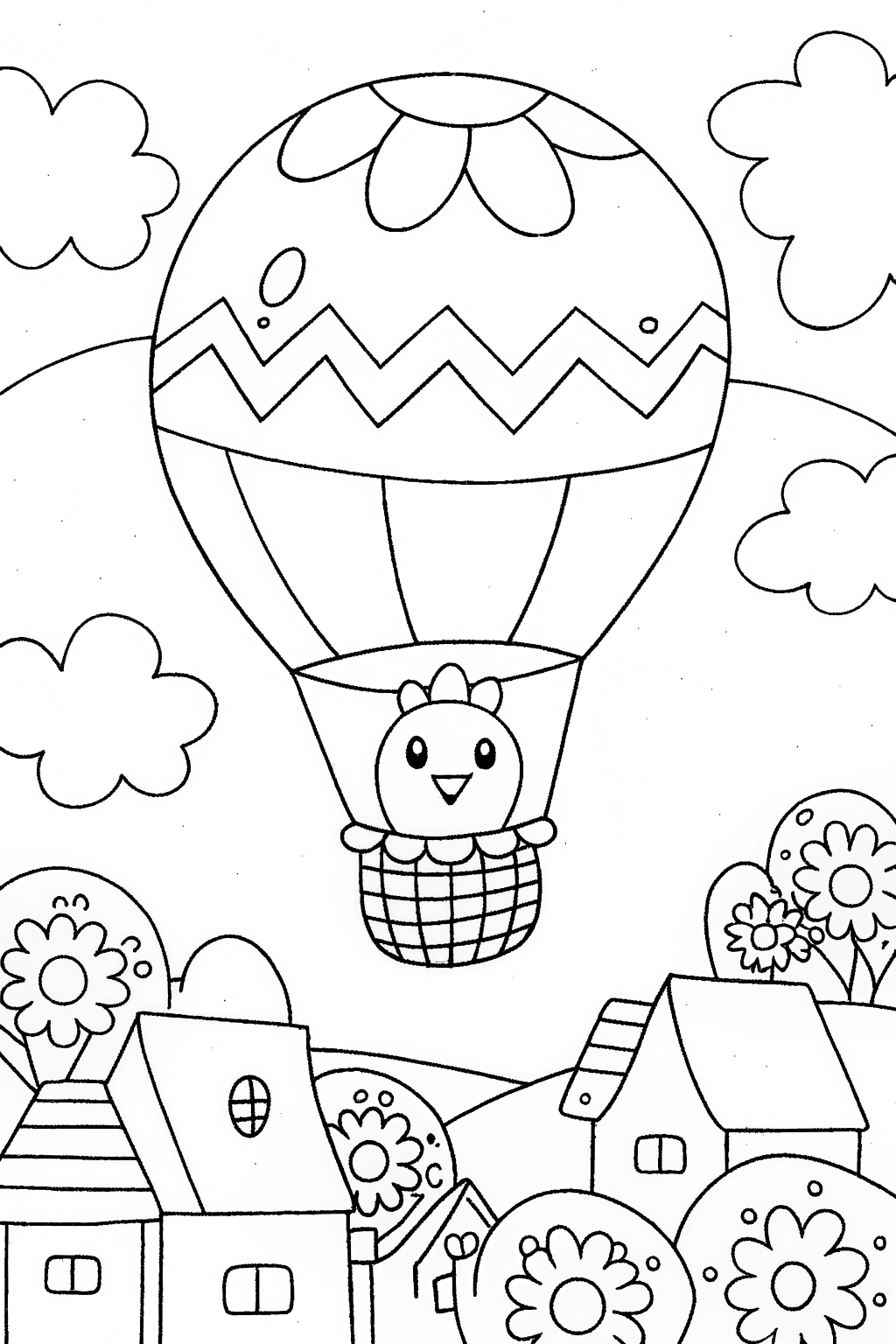 Drifloon’s Balloon Adventure Coloring Page