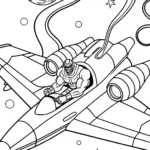 Venom as a Celestial Navigator Piloting a Starship Through Cosmic Tangles