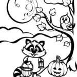 Harvest Moon Gathering Coloring Page