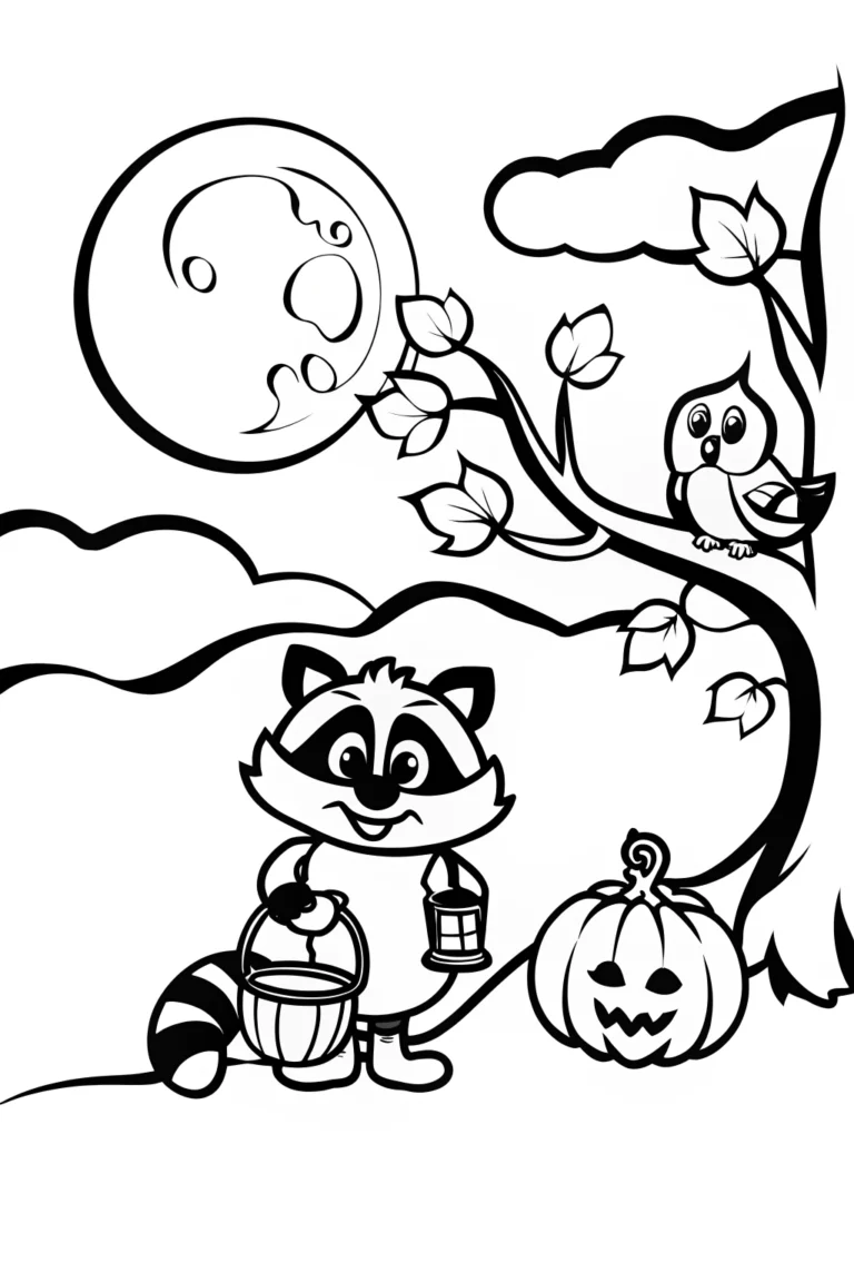 Harvest Moon Gathering Coloring Page coloring pages