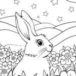 Banban’s Starry Garden Adventure Coloring Page