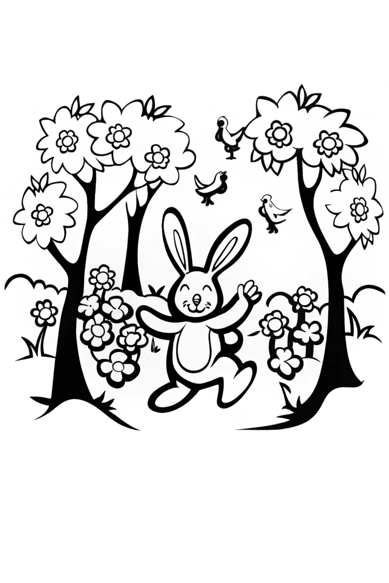 Banban’s Sylvan Dance Coloring Page coloring pages