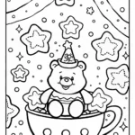 Care Bears’ Cosmic Tea Party Coloring Page
