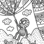 Miles Morales Web Weaving Coloring Page