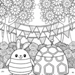 Squishmallow Garden Festival Coloring Page