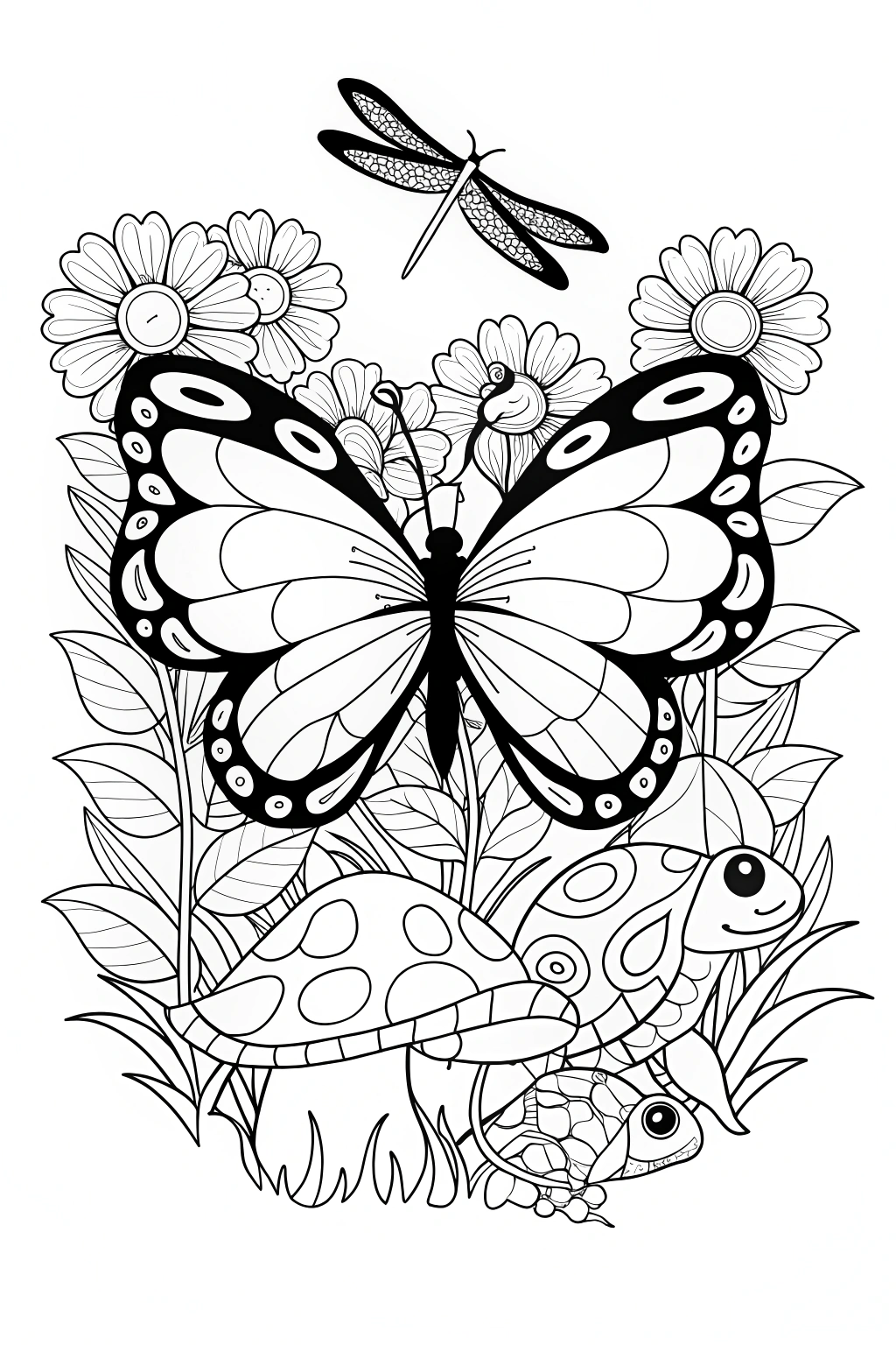 Butterfly Garden Quest Coloring Page